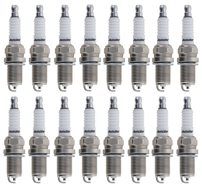 SET OF 16 AUTOLITE SPARK PLUGS TO SUIT MERCEDES BENZ S55 AMG W220 M113.995 SUPERCHARGED 5.4L V8