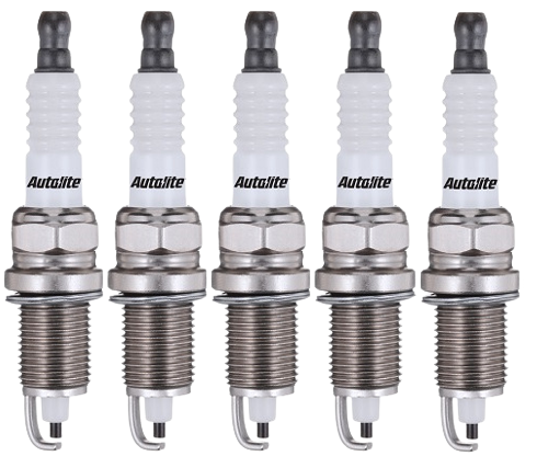 SET OF 5 AUTOLITE SPARK PLUGS TO SUIT AUDI S2 B4 ABY TURBO 2.2L I5