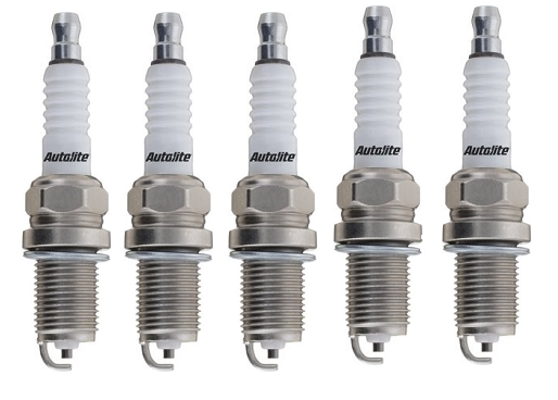 SET OF 5 AUTOLITE SPARK PLUGS TO SUIT AUDI S2 B4 ABY TURBO 2.2L I5
