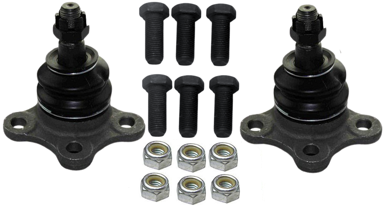 PAIR OF FRONT LOWER BALL JOINTS TO SUIT MITSUBISHI TRITON MK 4G64 4M40 DIESEL 2.4L 2.8L I4