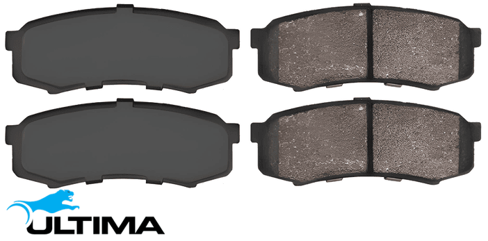 ULTIMA REAR BRAKE PADS TO SUIT MITSUBISHI PAJERO NS NT NW NX 4M41T TURBO DIESEL 3.2L I4 CHASSIS V98W