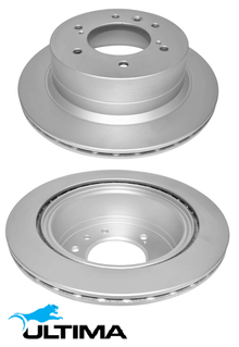ULTIMA REAR VENTED DISC BRAKE ROTOR SET TO SUIT MITSUBISHI PAJERO SPORT QE QF 4N15 2.4L I4