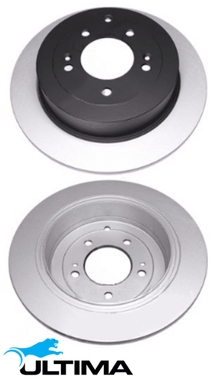 REAR SOLID DISC BRAKE ROTORS FOR HYUNDAI TUCSON TL TLE G4FJ D4HA 1.6L 2.0 I4 NON ELECTRIC PARK BRAKE