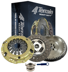 4TERRAIN HEAVY DUTY CLUTCH KIT WITH SOLID FLYWHEEL TO SUIT MAZDA BT-50 UN WEAT WLAT 2.5L 3.0L I4