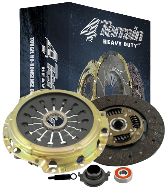 4TERRAIN HEAVY DUTY CLUTCH KIT TO SUIT MITSUBISHI PAJERO V46 4M40 DIESEL 2.8L I4 FROM VIN V46V/V46W