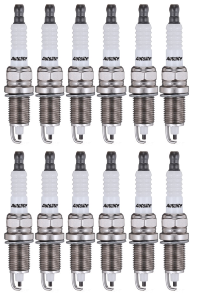 SET OF 12 AUTOLITE SPARK PLUGS TO SUIT MERCEDES BENZ M104.941 M104.995 3.2L 3.6L I6