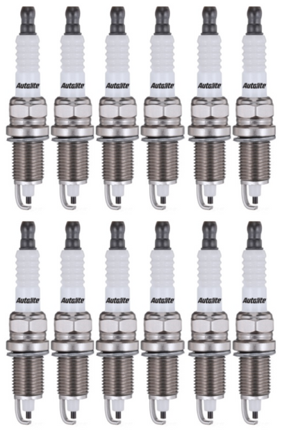 SET OF 12 AUTOLITE SPARK PLUGS TO SUIT MERCEDES BENZ M104.941 M104.995 3.2L 3.6L I6