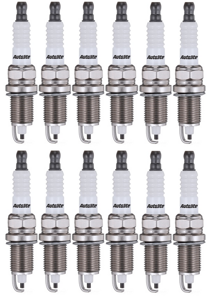 SET OF 12 AUTOLITE SPARK PLUGS TO SUIT MERCEDES BENZ SLK32 AMG R170 M112.960 SUPERCHARGED 3.2L V6