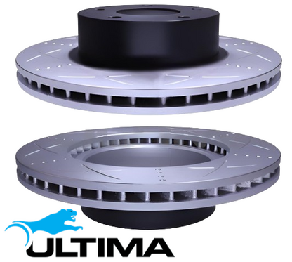 ULTIMA FRONT DISC BRAKE ROTOR SET TO SUIT HOLDEN CREWMAN VY ECOTEC L36 3.8L V6