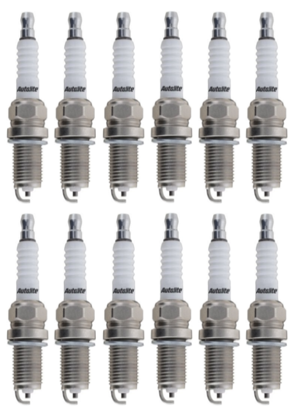 SET OF 12 AUTOLITE SPARK PLUGS TO SUIT MERCEDES BENZ E320 W210 M104.995 3.2L I6