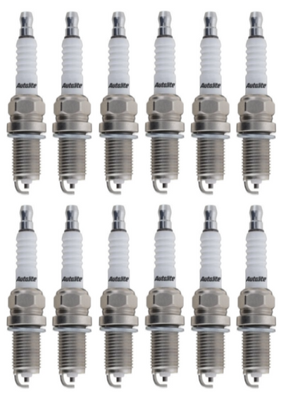 SET OF 12 AUTOLITE SPARK PLUGS TO SUIT MERCEDES BENZ M104.941 M104.995 3.2L 3.6L I6