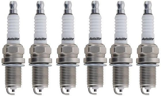 SET OF 6 AUTOLITE SPARK PLUGS TO SUIT MITSUBISHI 6G72 3.0L V6