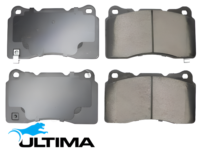 ULTIMA FRONT CERAMIC BRAKE PADS TO SUIT MITSUBISHI LANCER CZ 4B11T 2.0L I4 BREMBO CALIPER 221KW ONLY