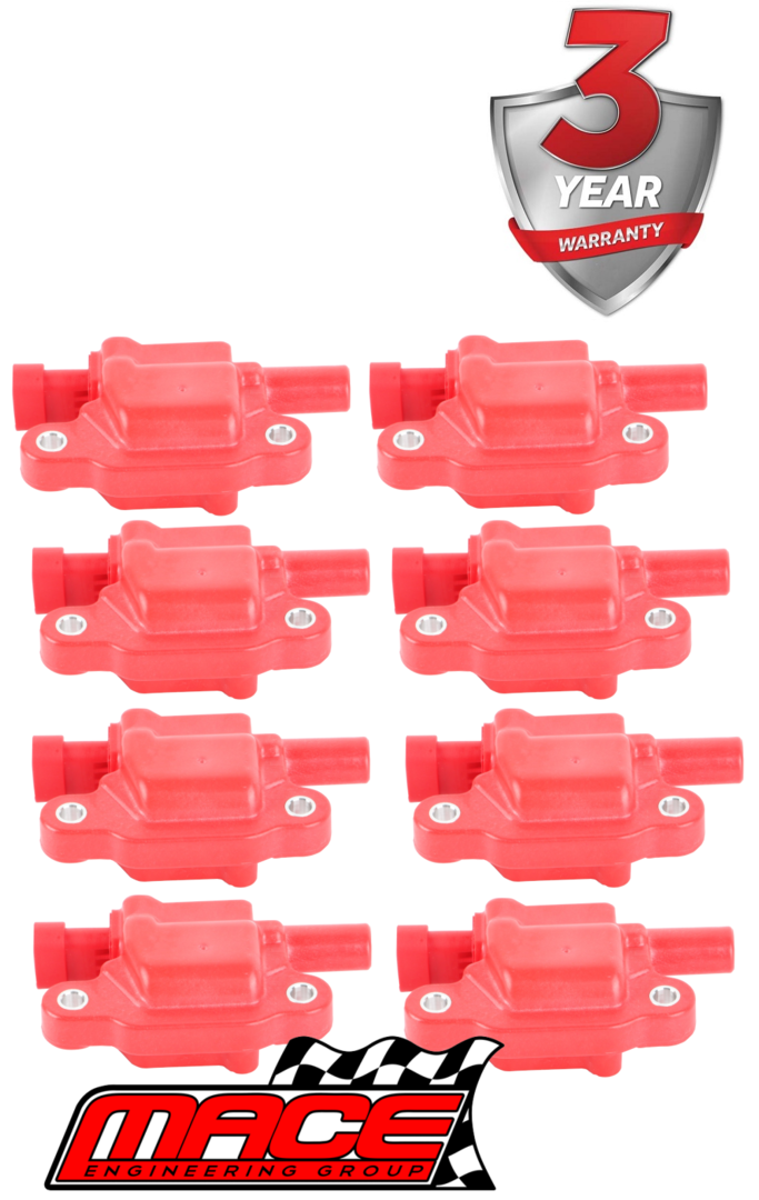 SET OF 8 MACE HIGH VOLTAGE IGNITION COILS TO SUIT HOLDEN CREWMAN VZ L76 L98 6.0L V8