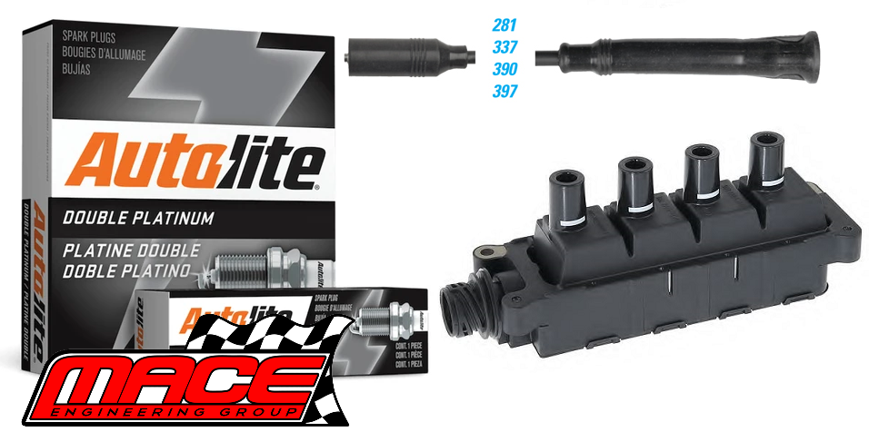 MACE IGNITION SERVICE KIT TO SUIT BMW 3 SERIES 316I M43B16 1.6L I4 FROM 03/1995