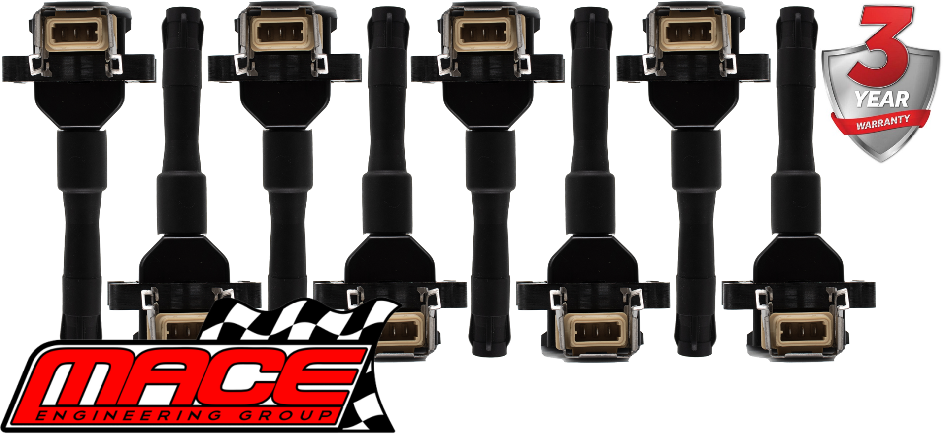SET OF 8 MACE STANDARD REPLACEMENT IGNITION COILS TO SUIT BMW 7 SERIES 730IL M60B30 3.0L V8