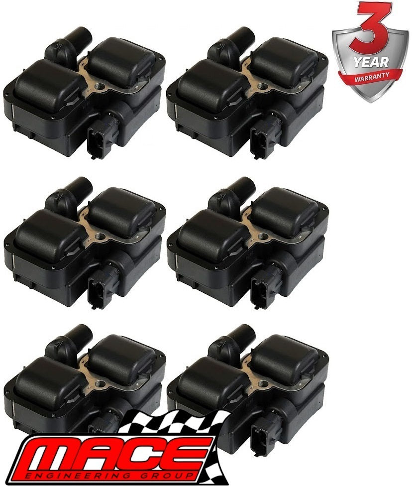 6 X MACE STD REPLACEMENT IGNITION COIL TO SUIT MERCEDES BENZ M112.912 M112.913 M112.920 2.6L 2.8L V6