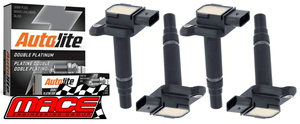 MACE IGNITION SERVICE KIT TO SUIT AUDI TT 8N AJQ APX APP TURBO 1.8L I4 TILL VIN F 8N-1-010000
