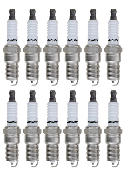 SET OF 12 AUTOLITE SPARK PLUGS TO SUIT MERCEDES BENZ SL600 R230 M275.951 M275.954 TWIN TURBO 5.5 V12