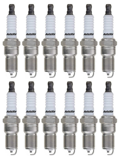 SET OF 12 AUTOLITE SPARK PLUGS TO SUIT MERCEDES BENZ C36 AMG W202 M104.941 3.6L I6