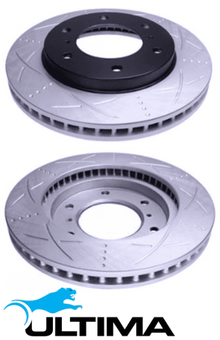 ULTIMA FRONT DISC BRAKE ROTOR SET FOR MITSUBISHI TRITON ML MN MQ MR 4G64 4M41T 4D56T 2.4L 2.5 3.2 I4