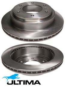 ULTIMA REAR DISC BRAKE ROTOR SET TO SUIT MITSUBISHI PAJERO NM-NX 4M40T 4M41T 2.8L 3.2 I4 OD 300MM