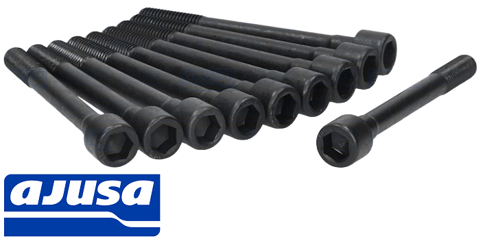 AJUSA CYLINDER HEAD BOLT SET TO SUIT NISSAN PULSAR N15 GA16DE 1.6L I4 SUITS 86KW