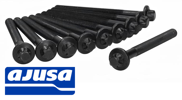 AJUSA CYLINDER HEAD BOLT SET TO SUIT NISSAN X-TRAIL T31 M9R TURBO DIESEL 2.0 I4 EXCEPT DNT31 CHASSIS