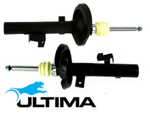 PAIR OF ULTIMA FRONT GAS SHOCK ABSORBERS TO SUIT FORD FOCUS LS LT DURATEC D4204T 2.0L I4 SEDAN ONLY