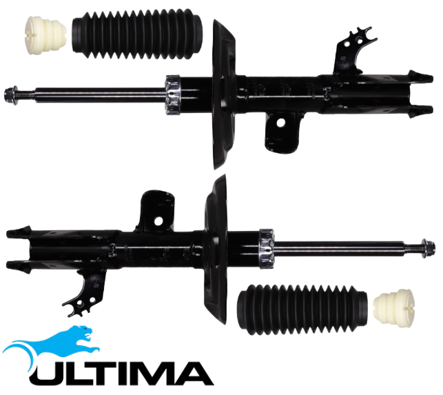 2 X ULTIMA FRONT GAS SHOCK ABSORBER TO SUIT NISSAN X-TRAIL T31 MR20DE QR25DE M9R 2.0 2.5 I4 TO 02/12