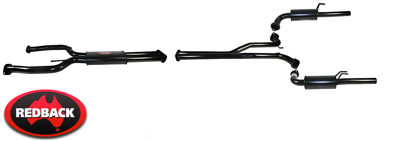 REDBACK 2.5" DUAL EXHAUST SYSTEM TO SUIT HOLDEN COMMODORE VE SIDI LLT 3.6L V6 UTE ONLY
