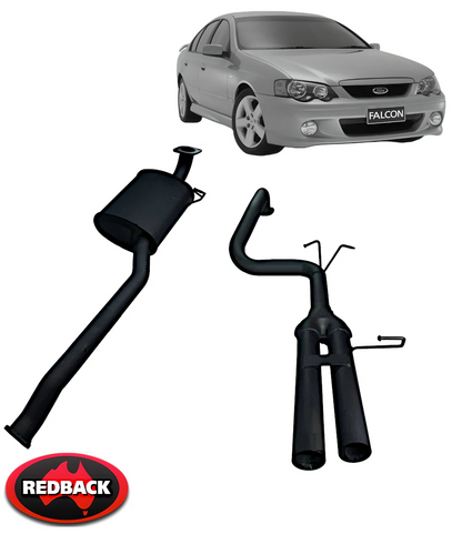 REDBACK 2.5" CATBACK PERF. EXHAUST SYSTEM FOR FORD FALCON BA BF BARRA 240T 245T E-GAS 4.0L I6 SEDAN