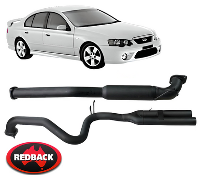 REDBACK 2.5" CATBACK PERF. EXHAUST SYSTEM FOR FORD FAIRMONT BF BARRA 245T E-GAS 4.0L I6 SEDAN ONLY