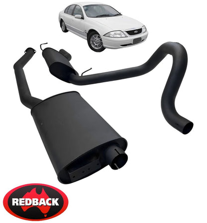 REDBACK 2.5" CATBACK SPORTS EXHAUST SYSTEM TO SUIT FORD FALCON AU MPFI SOHC VCT 4.0L I6 SEDAN ONLY