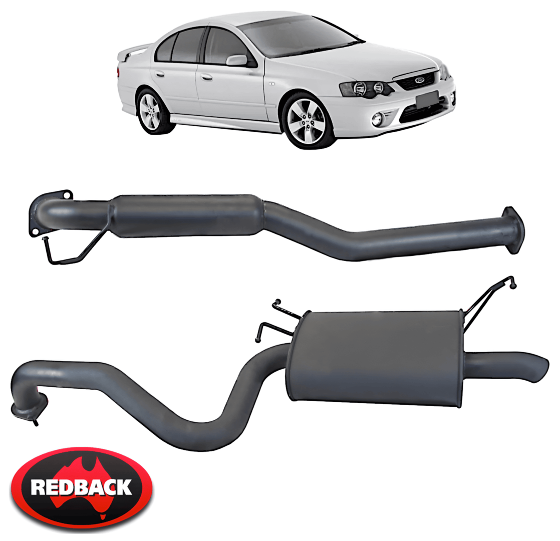 REDBACK 2.5" CATBACK PERF. EXHAUST SYSTEM FOR FORD FALCON BA BF BARRA 156 182 190 4.0L I6 SEDAN ONLY