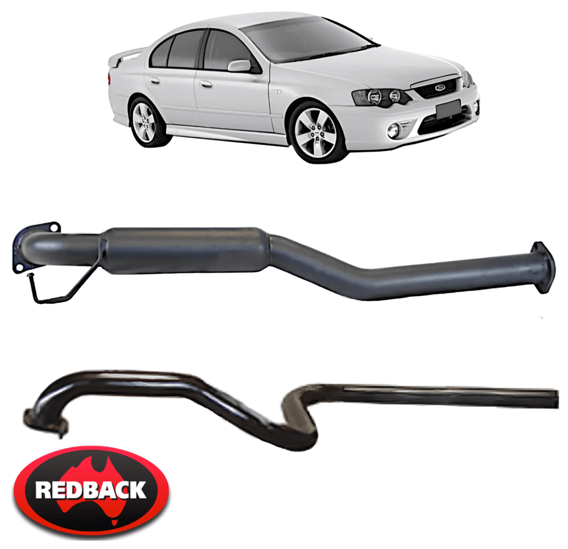 REDBACK 2.5" CATBACK PERFORMANCE EXHAUST SYSTEM TO SUIT FORD FALCON BA BF E-GAS 4.0L I6 SEDAN ONLY