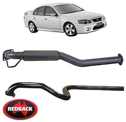 REDBACK 2.5" CATBACK PERFORMANCE EXHAUST SYSTEM FOR FORD BARRA 156 182 190 E-GAS 4.0L I6 SEDAN ONLY