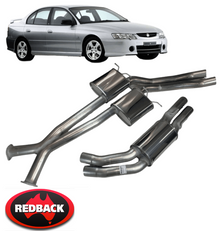 REDBACK DUAL 3" CATBACK EXHAUST SYSTEM TO SUIT HOLDEN COMMODORE VZ ALLOYTEC LE0 LY7 3.6L V6 SEDAN