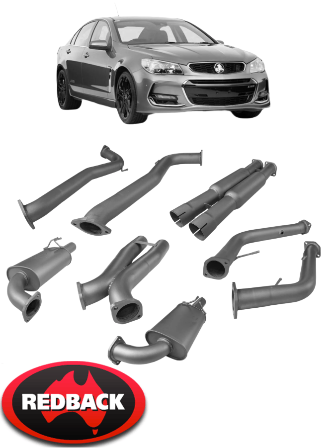REDBACK DUAL 3" CATBACK EXHAUST SYSTEM WITH REAR MUFFLERS FOR HOLDEN CALAIS VE VF L76 L77 L98 6.0 V8