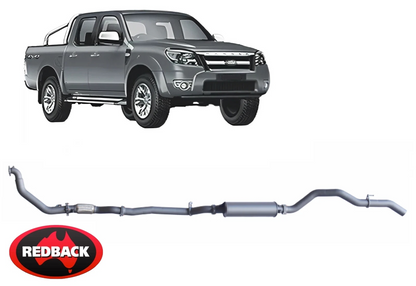 REDBACK EXTREME DUTY EXHAUST SYSTEM TO SUIT FORD RANGER PJ PK WEAT TURBO DIESEL 3.0L I4