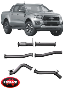 REDBACK EXTREME DUTY EXHAUST SYSTEM TO SUIT FORD RANGER PX3 YN2S TWIN TURBO DIESEL 2.0L I4