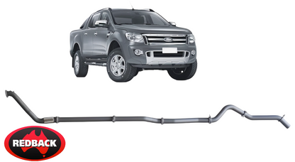 REDBACK EXTREME DUTY EXHAUST SYSTEM TO SUIT FORD RANGER PX P5AT TURBO DIESEL 3.2L I5