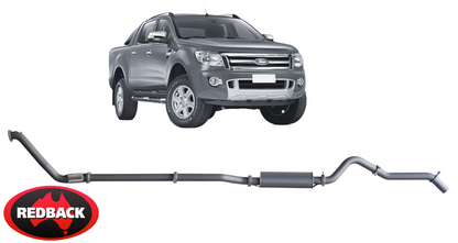 REDBACK EXTREME DUTY EXHAUST SYSTEM TO SUIT FORD RANGER PX P5AT TURBO DIESEL 3.2L I5