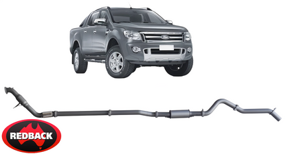 REDBACK EXTREME DUTY EXHAUST SYSTEM TO SUIT FORD RANGER PX P5AT TURBO DIESEL 3.2L I5
