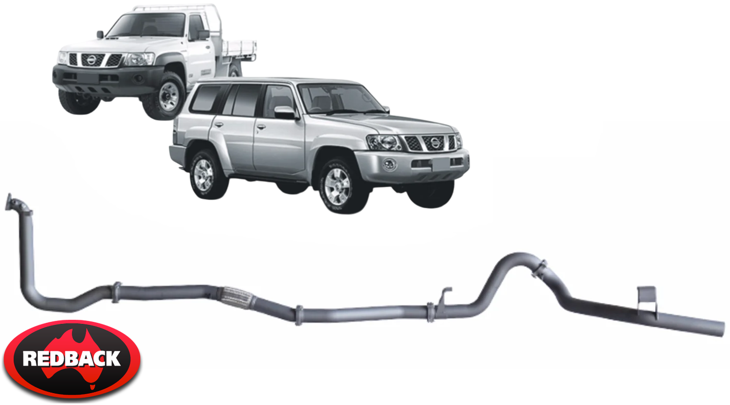 EXTREME DUTY EXHAUST SYSTEM W/ MUFFLER DELETE FOR NISSAN PATROL GR GU Y61 ZD30DDTI 3.0 I4 WAGON ONLY