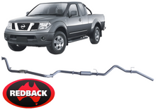 REDBACK EXTREME DUTY EXHAUST SYSTEM W/ RESONATOR TO SUIT NISSAN NAVARA D40 YD25DDTI 2.5L I4 01/07 ON