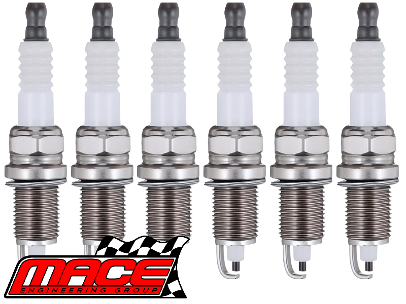 SET OF 6 MACE COPPER CORE SPARK PLUGS TO SUIT BMW 3 SERIES 323I M52B25 2.5L I6