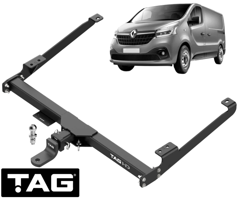 TAG HEAVY DUTY 3-PIECE DESIGN TOW BAR TO SUIT MITSUBISHI EXPRESS SN R9M.450 R9MD.450 1.6L I4