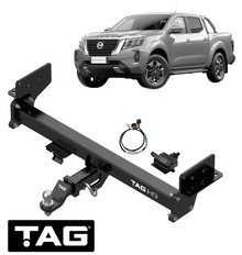 TAG HEAVY DUTY 3-PIECE DESIGN TOW BAR & WIRING KIT TO SUIT NISSAN NAVARA NP300 D23 YS23DDTT 2.3L I4