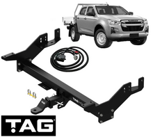 HD EXTENDED 3-PIECE TOW BAR & WIRING KIT FOR MAZDA BT-50 B19 B30 4JJ3-TCX RZ4E-TC 1.9L 2.0 3.0 I4